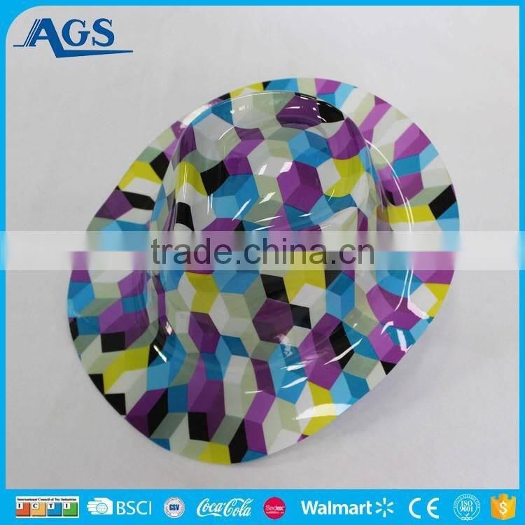 Black musical note pattern eva hat in low price