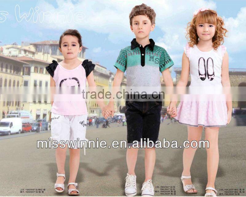 kids printed t-shirt short sleeve summer tee