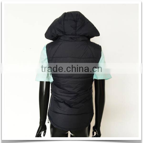 ZX OEM ODM duck down vestmens goose down vestDown Vest with Hood