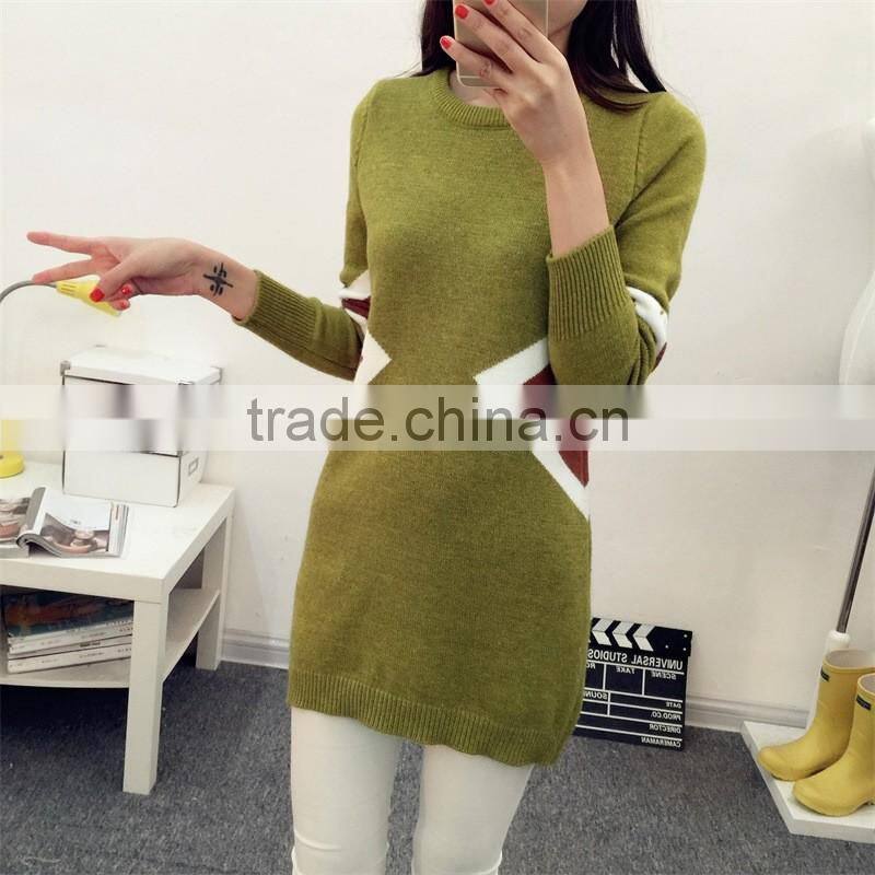 Latest sweater designs fashion long pullover sweater for woman