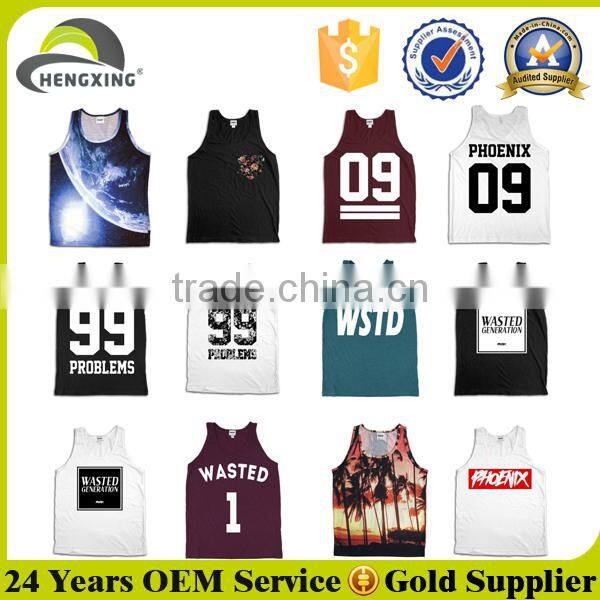 Custom printed crop tops, muscle tank top