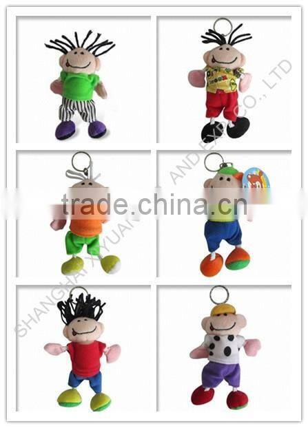 Cute Custom Soft Stuffed Little Bunny Plush Toy Keychain