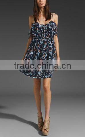 dress manafacturer!clothes!dress design!12DR067 !2012 fashion printed ladies summer casual dress,high quality