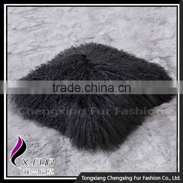CX-D-04N New Design Large Sofa Mongolian Lamb Fur Cushions