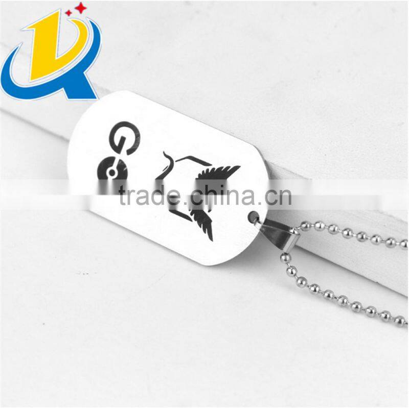 New design popular stainless steel pokemon go custom necklace