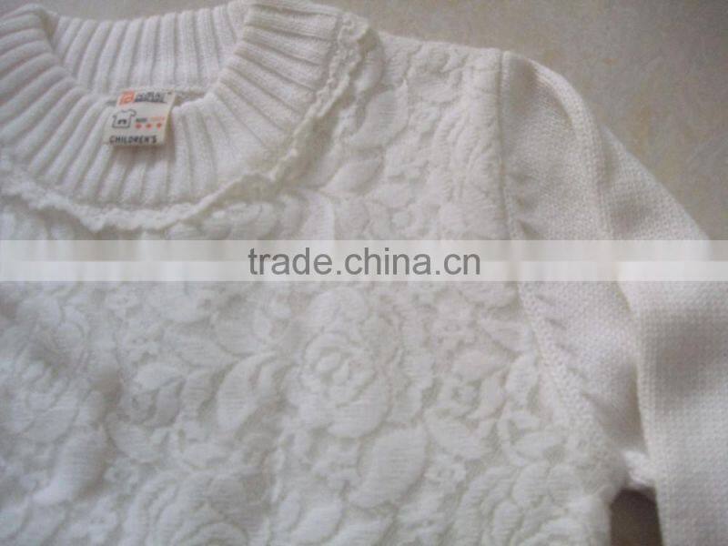High Quality sweater design for girl children knitting patterns girls sweaters(BKN5259)