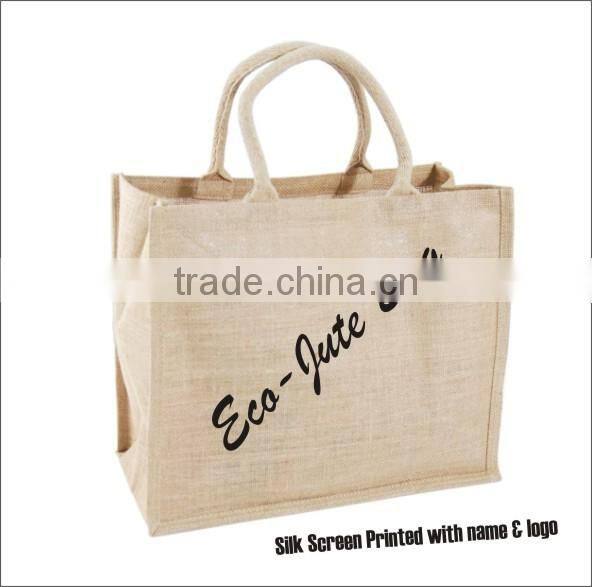 Jute Bags printed with name & logo