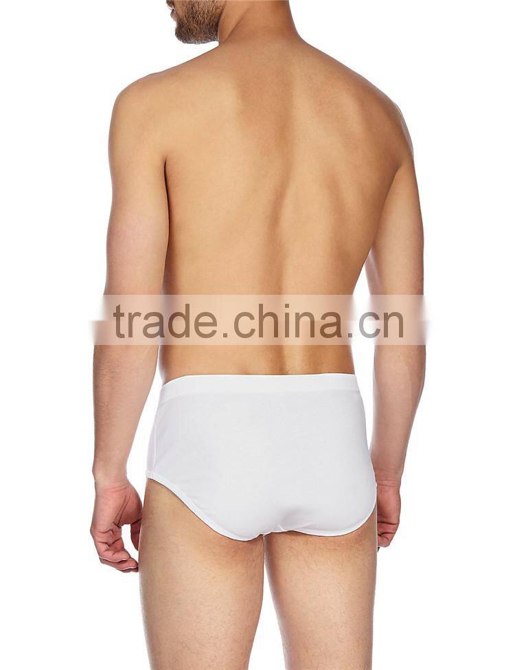 4 Pack Classic Pure White Cotton Briefs Sexy Man Briefs
