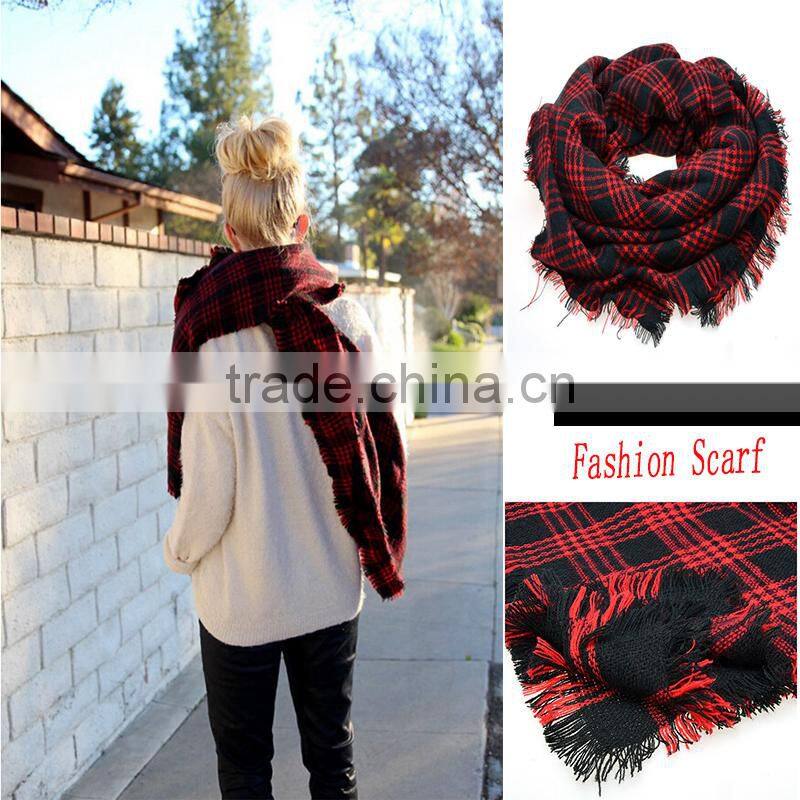 Wholesale Fashionable Tartan Plaid Scarf
