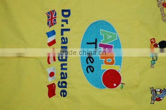 2015 design wholesale promotional solid color disposable kids aprons