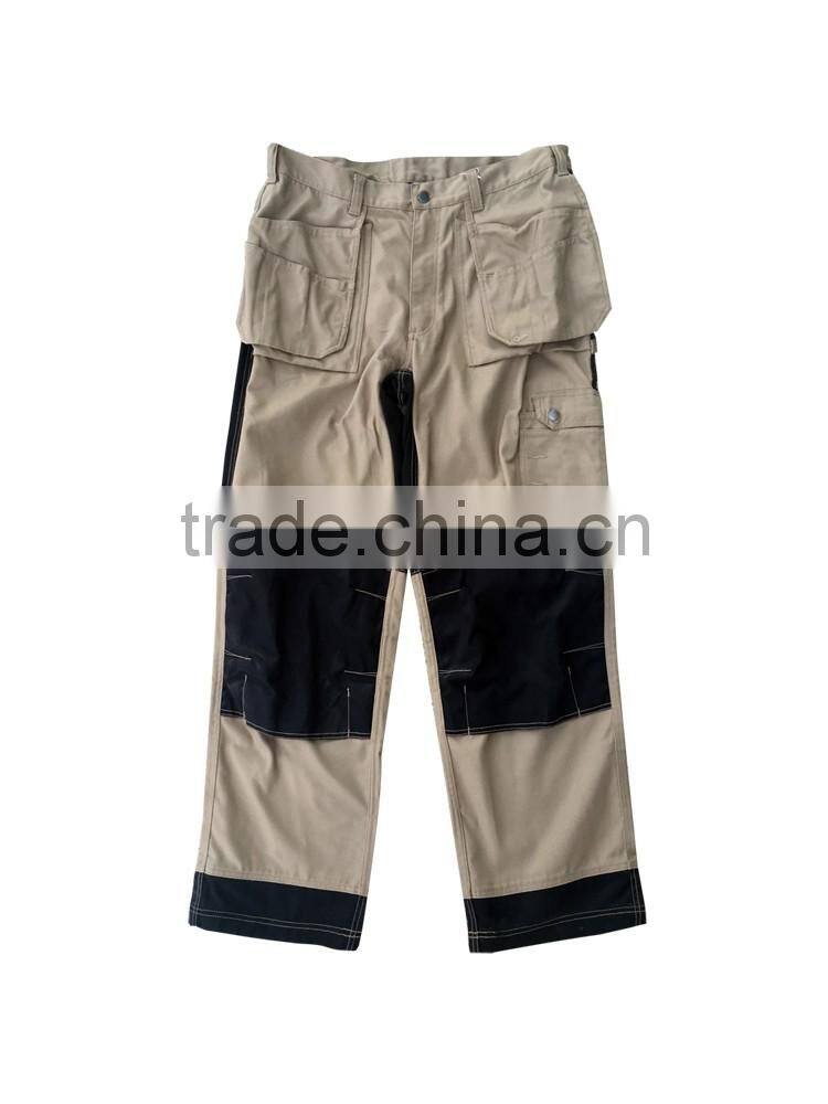 Mens workwear wear-resisting pants safety work trousers