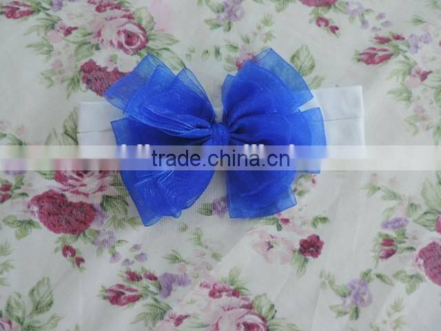 2017Lovely Style Princess Girls Hair Accessories Bowknot Elastic Headband Girls Many Colors Choice
