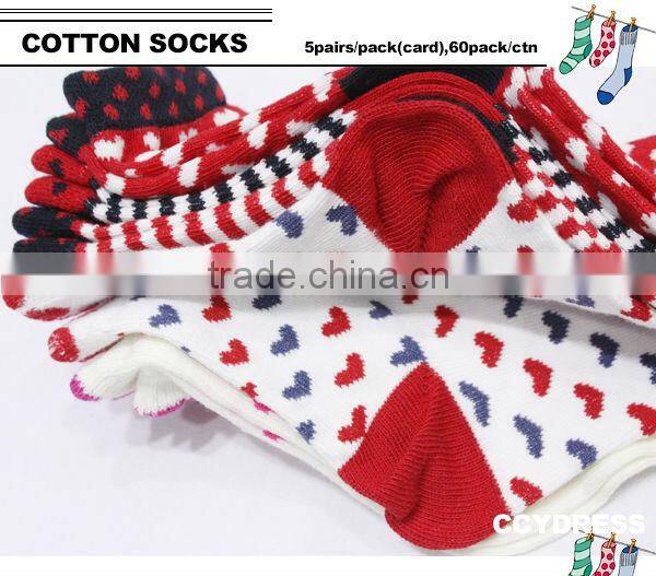 Make to order lovely printing designs free size cute teen girls tube socks customized