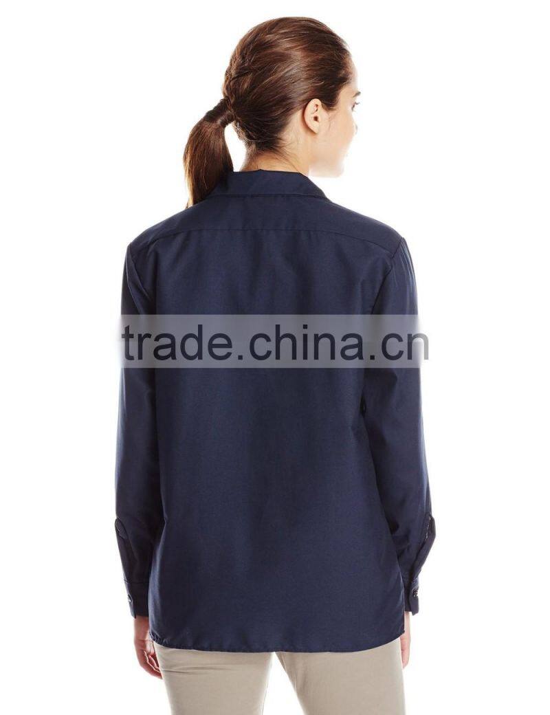 ladies loose casual white/pink light blue long sleeve shirt/blouse