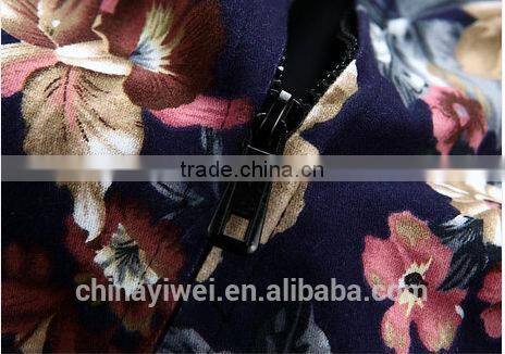 slim cutting print hoodie jacket for man