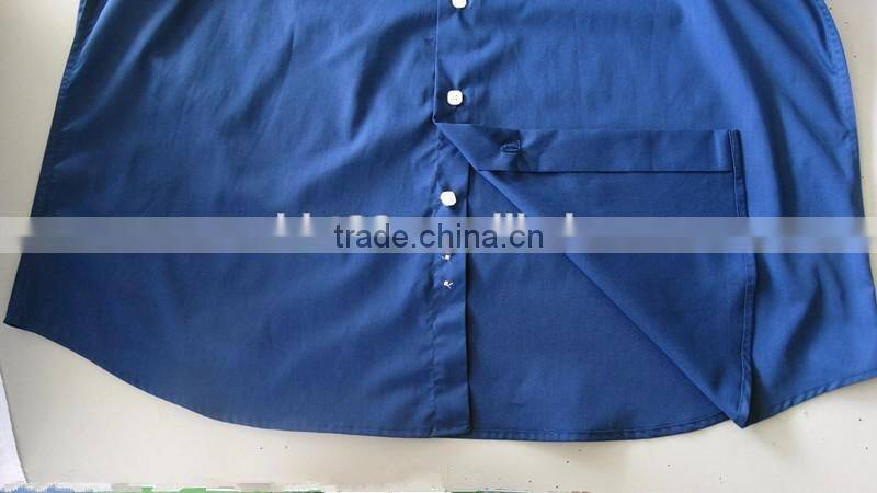 Poplin latest shirt design cotton fabric high collar mens dress shirts with french cuff