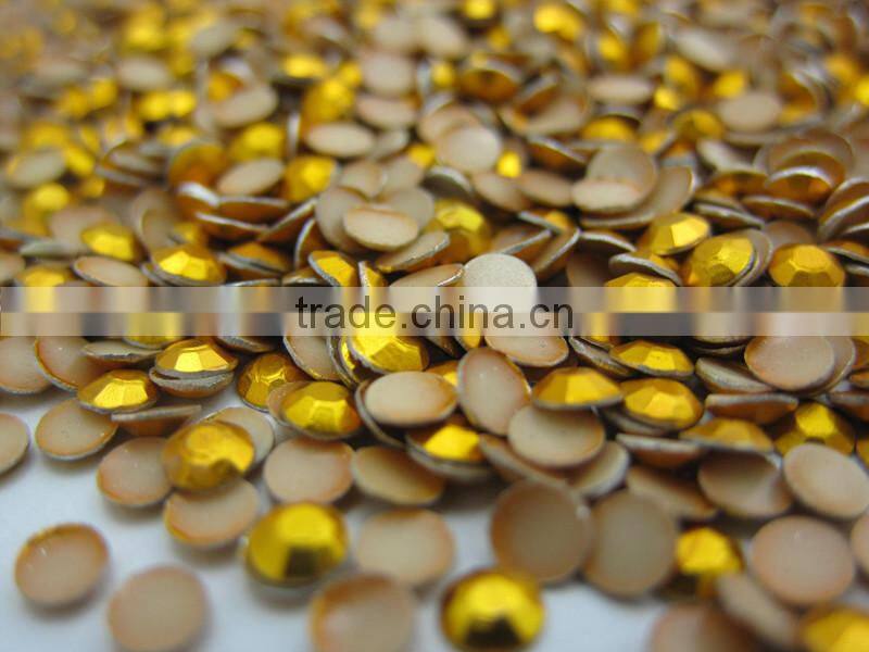 Gold studs China quality Aluminum Rhinestud Hot Fix Octagon