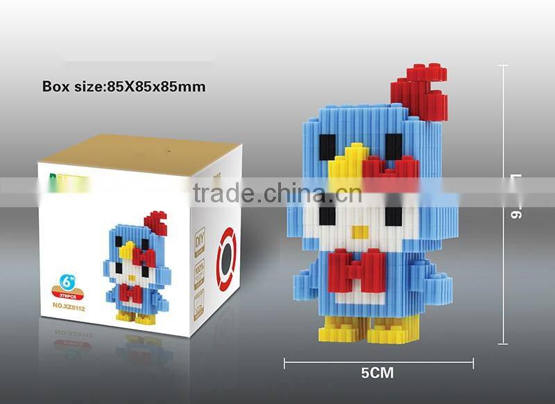2017 Hot Sale Cartoon Figure Mode 3D Mini Diamond Intelligence Development Building Blocks for Childrens As Gift Toys