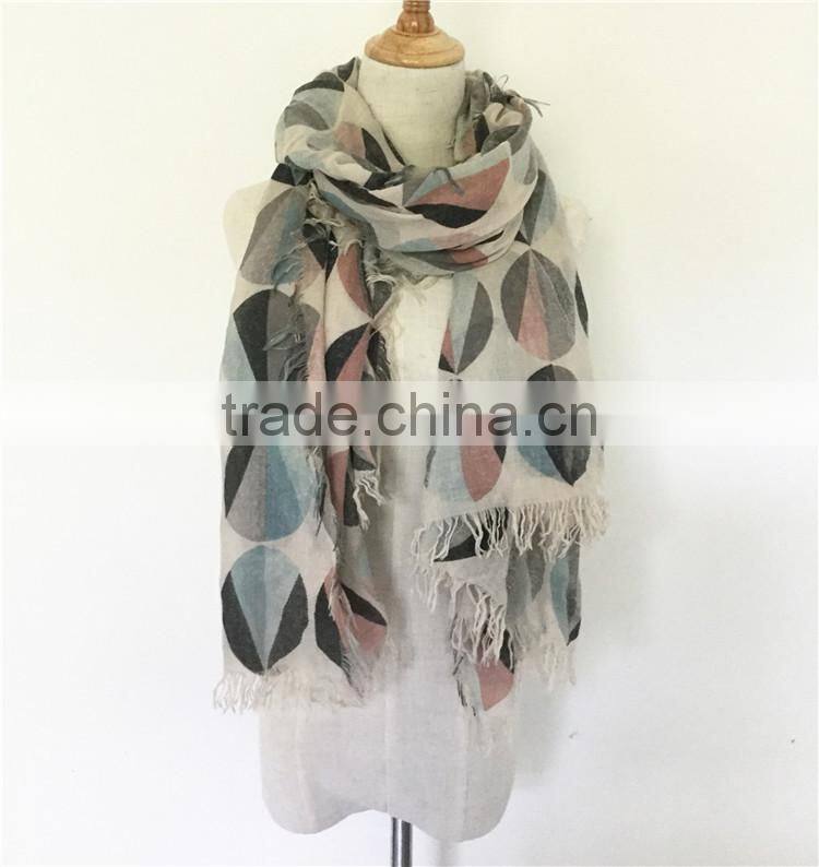 China Factory Hot air Balloon Print scarf High Qualith women Lady scarf