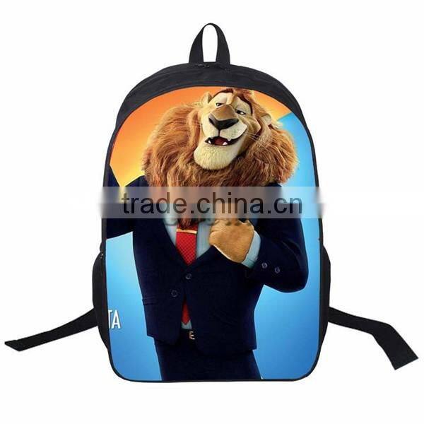 (Best Gift)New Movie Zootopia fashion Schoolbag for Children Factory Direct Sale wholesale Cartoon kids backpack