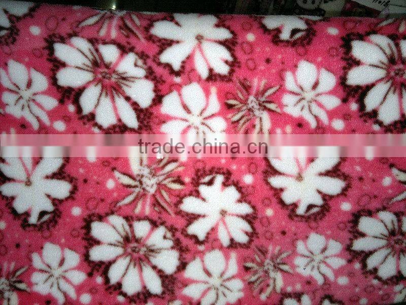 New arrived 2013 various flower pattern ,double-side ,surper soft ,printed flannel velvet fabric