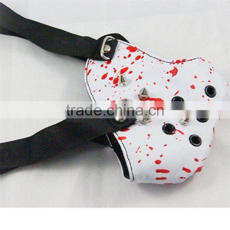 female rivet punk rock Harajuku leather biker party halloween full face masks