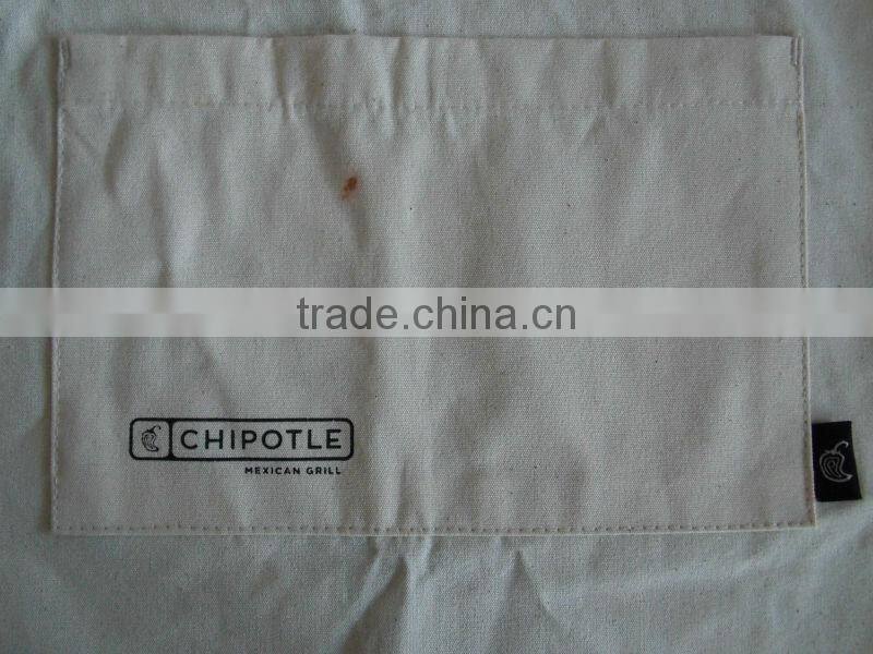 wholesale high quality kitchen apron printed organic cotton apron with pocket