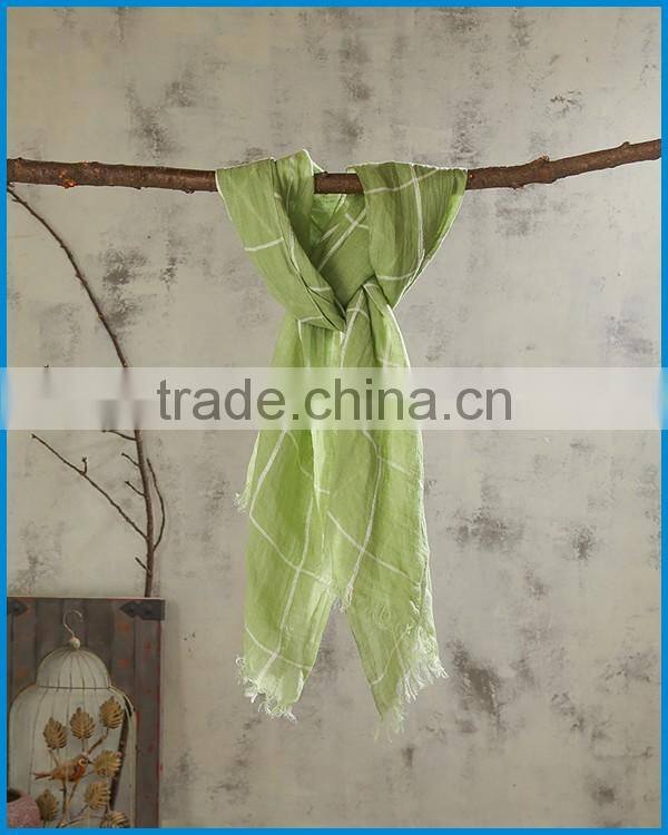 Wholesale new fashion 100% linen woman scarf