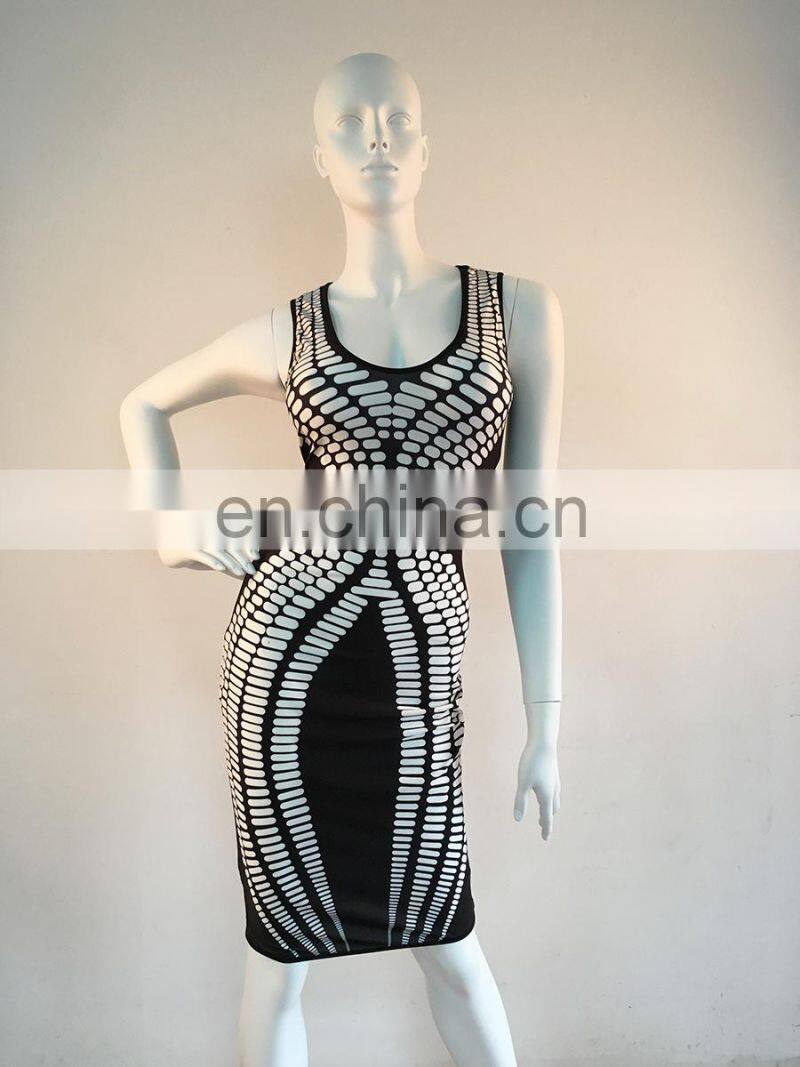 Sexy Printing Bandage Dress