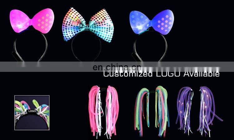 Christmas Led Gift light up red devil horns led headband