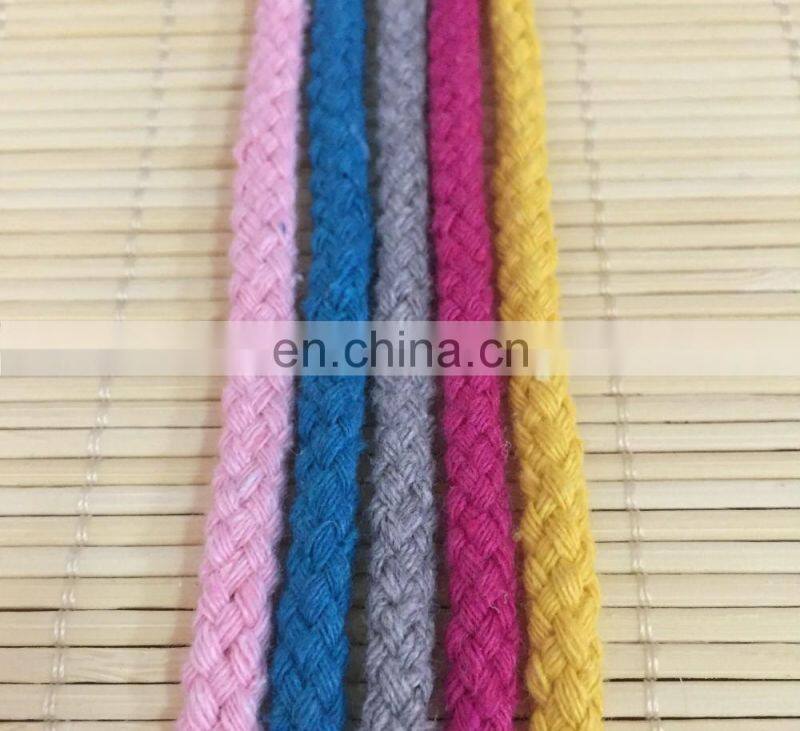 Stock colored 5mm cotton cord for draw cord