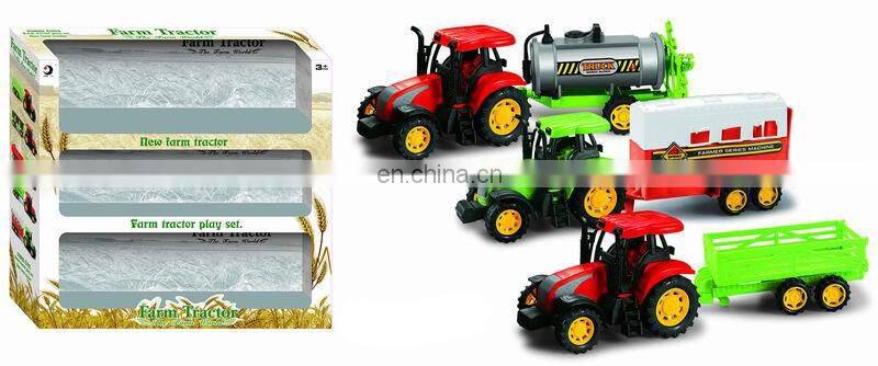 Popular Plastic Farm Tractor toy ,Friction Farm Truck ,Tool Truck Toy for Kids