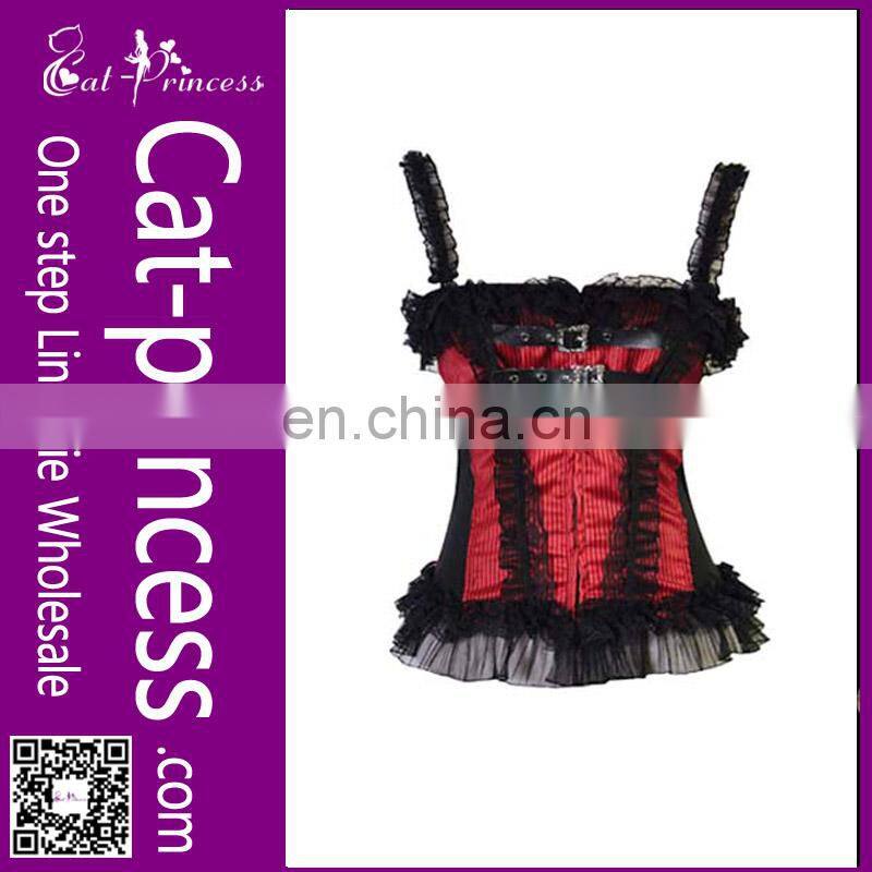 Hot selling black sling corset for men