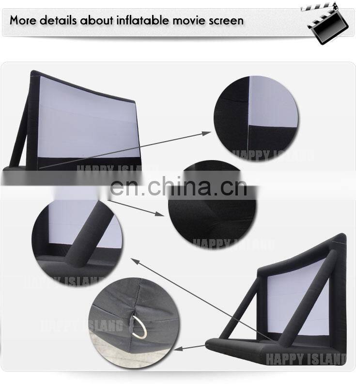 HI 2016 0.55 mm PVC high quality hot sale inflatable outdoor mickey movie screen for advertising