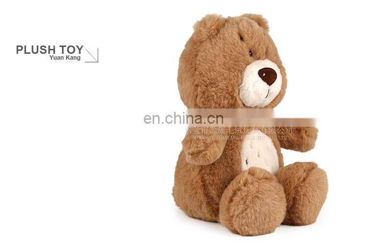 Soft sitting 70cm plush honey teddy bear wit CE/ASTM standard