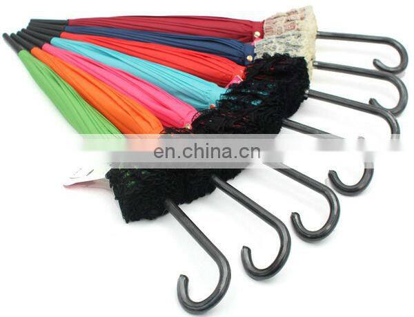 A0433 Pagoda lace edge rain umbrella