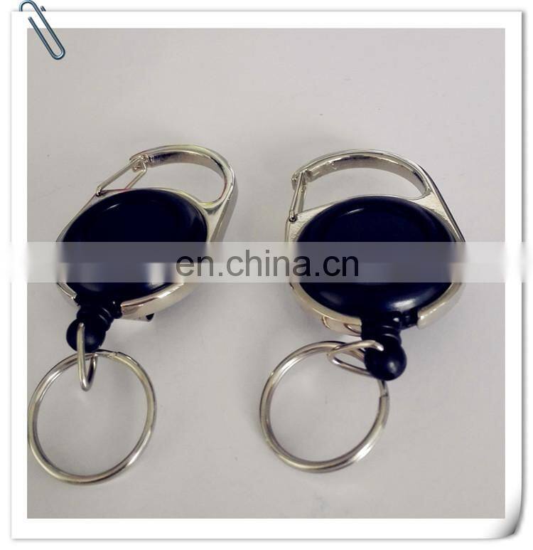 pvc plastic retractable badge holders and business id card holder with yoyo string