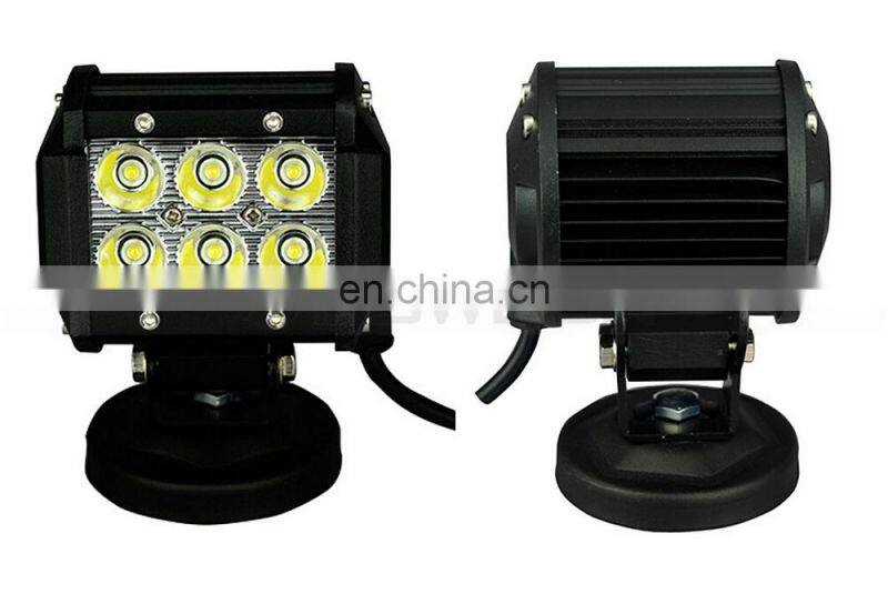 SUV ATV Flood 12V 4" 18W LED Light Bar LED Work Light