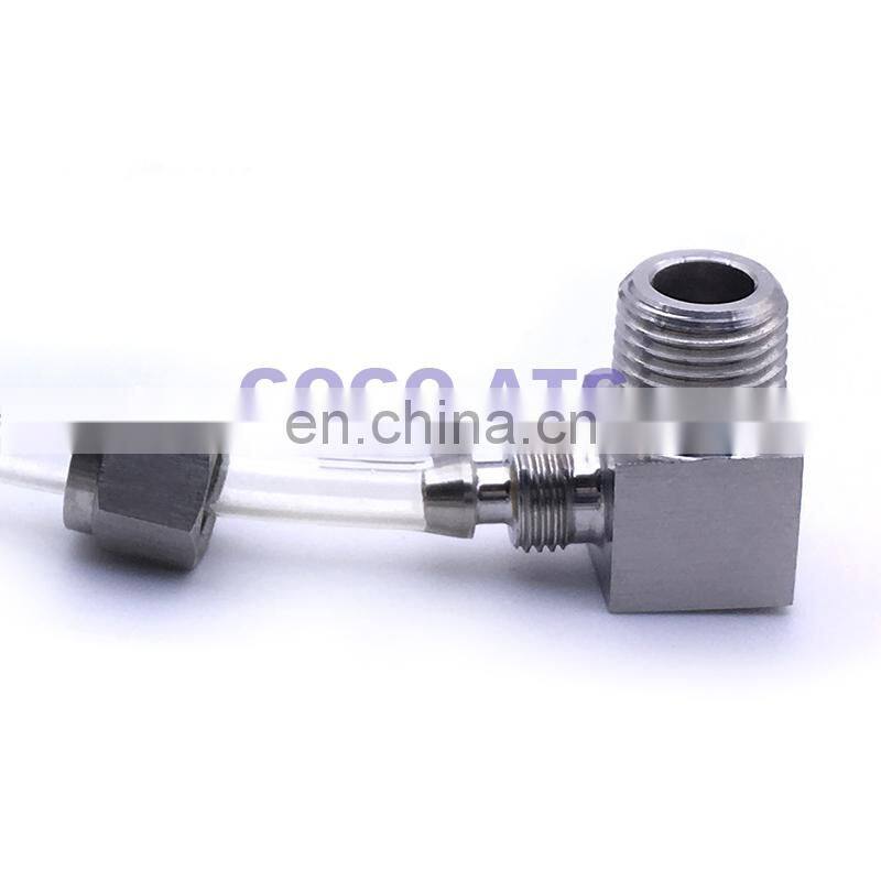 Quick coupler ZG1/4'',O.D 6mm male thread PU Nylon tube fast twist hose stainless steel 304 L type connector tank pipe fitting