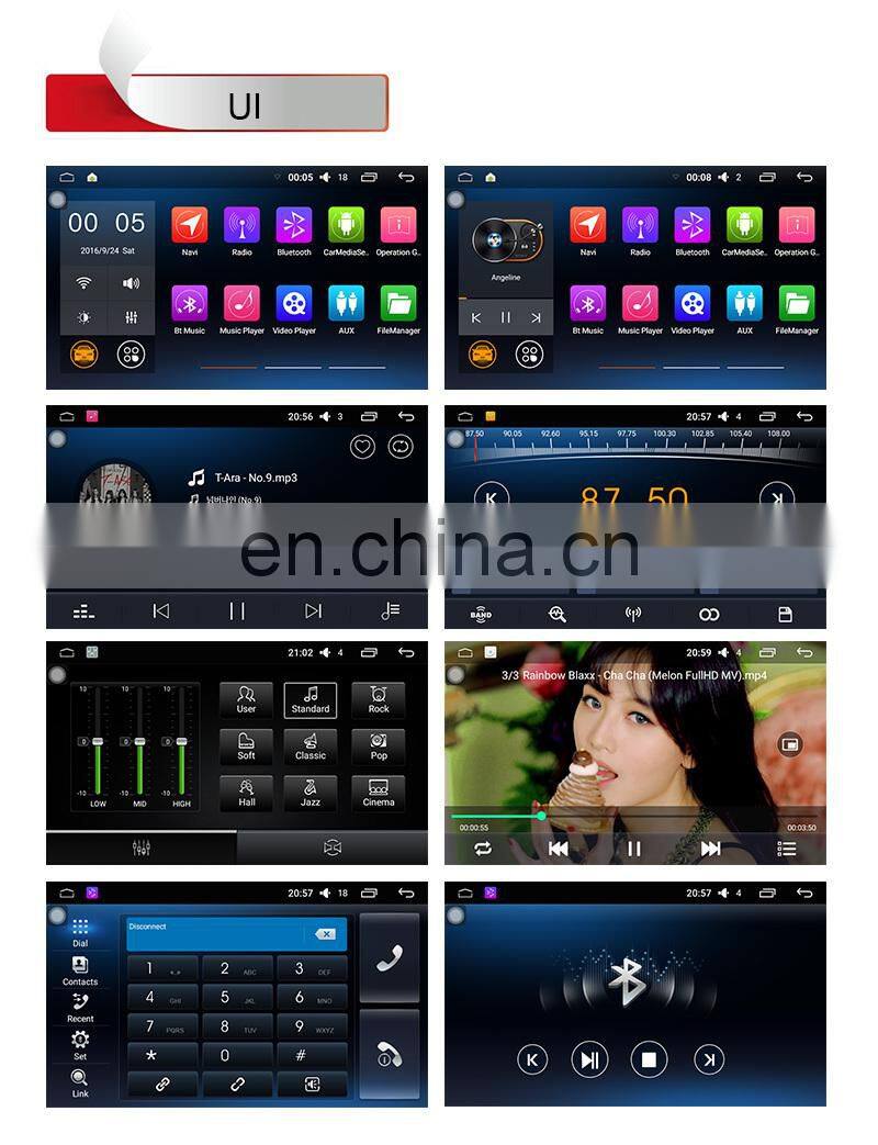 7 Inch Android 5.1 digital touch button car Radio GPS Navigation for VW