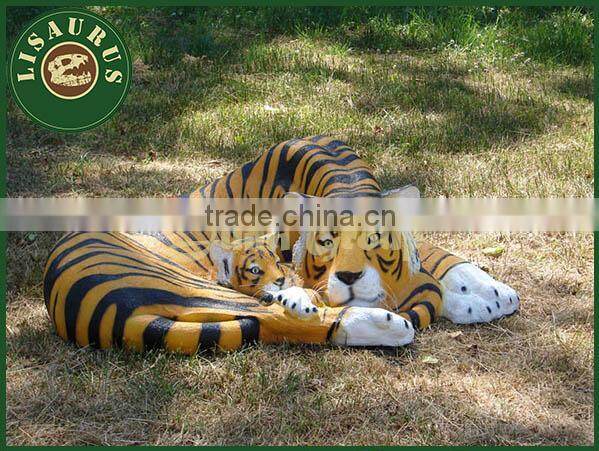 Lisaurus-G fiberglass life size bengal tiger statue