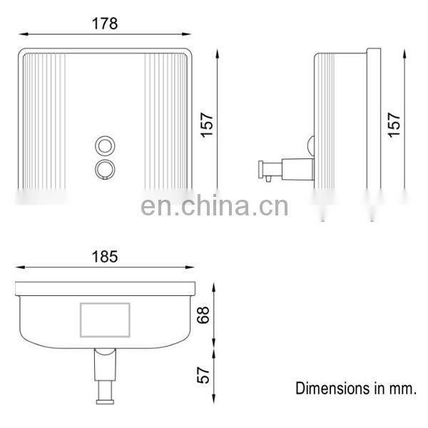 refillable wall mount bathroom laundry manual stainless steel liquid soap dispenser with lock