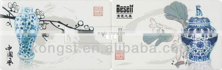 Clear Custom LOGO Printing Businss Gift Card USB Flash Memory Stick