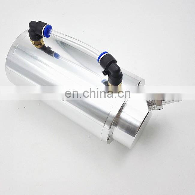 Blue Universal Engine Oil Catch Tank Reservoir Breather Kit Can Tank Aluminum