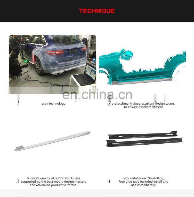 JC Sportline Carbon X7 G07 Side Skirts Extension for BMW X7 M50i Sport Utility 4-Door 2020 2021