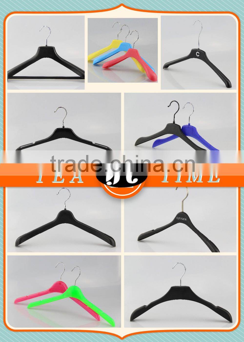 white plastic clothes hanger suit hanger