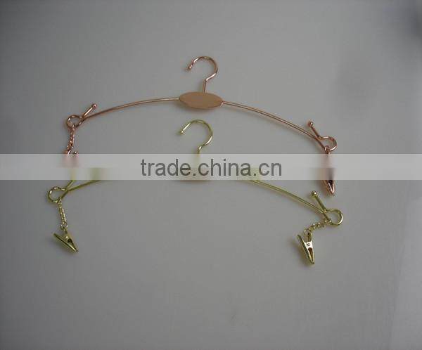 XQ54 fashion style metal clips bra hanger underwear hanger