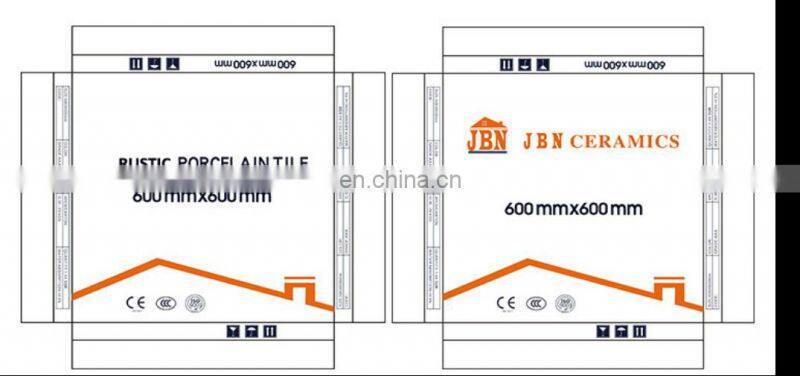 600x600 18mm Thickness Rustic Glazed Tile Car Par Full Polished Glazed Outdoor Garage Villa Tile