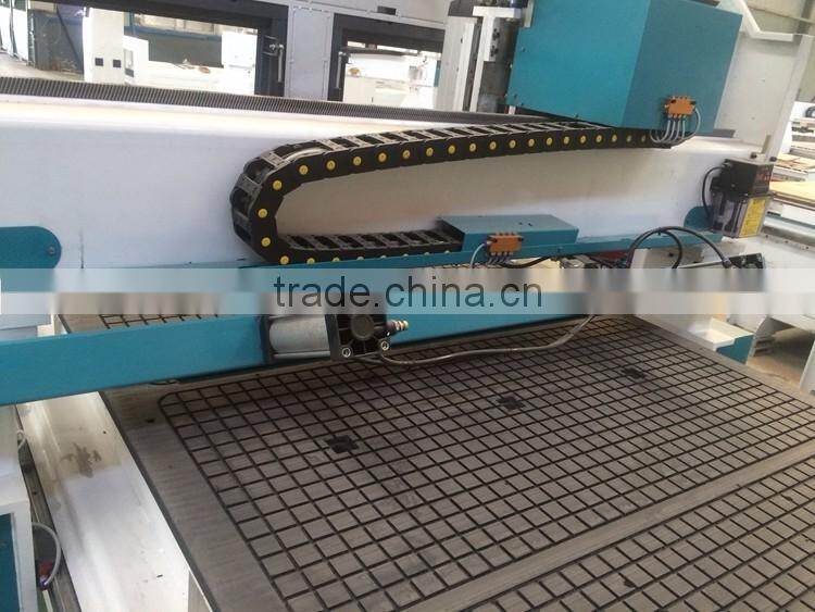 cylinder drive z axis double head cnc router with atc multi- spindles cnc router 1325 with two spindles