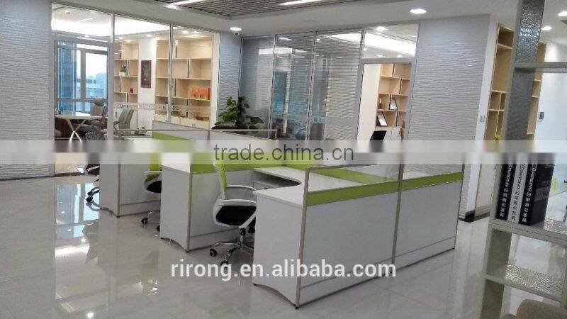 High end china brand wood office furniture partition table